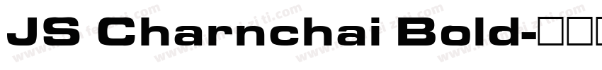 JS Charnchai Bold字体转换